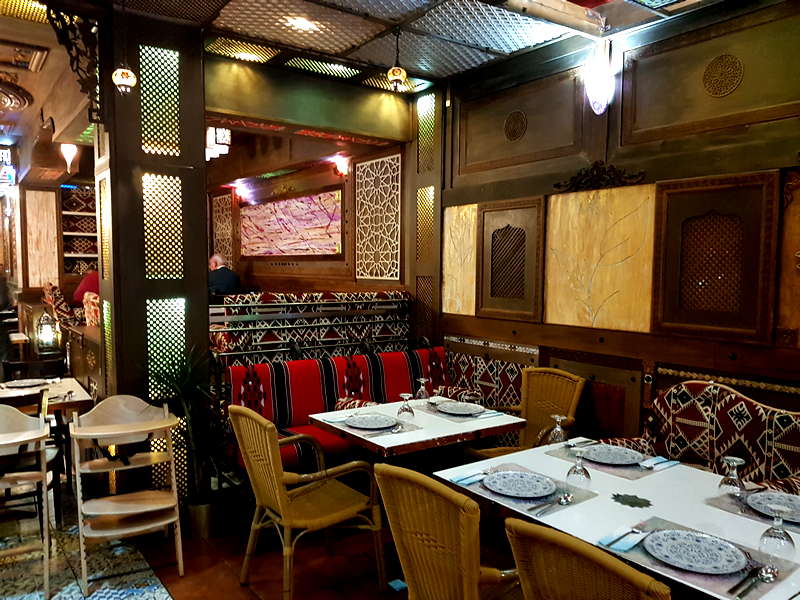 Arabesca Restaurant. Cocina Sirio-Libanesa